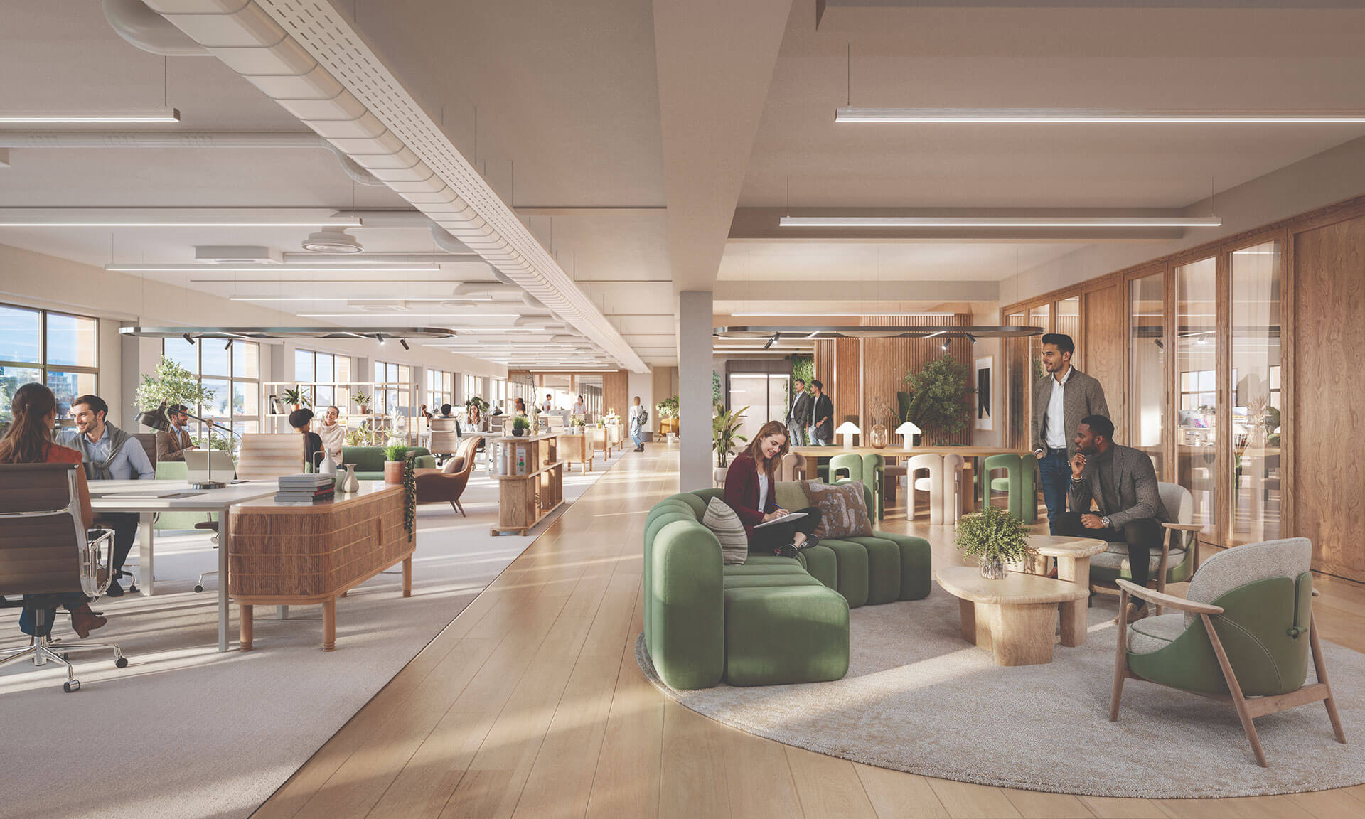 An indicative CGI view of first floor