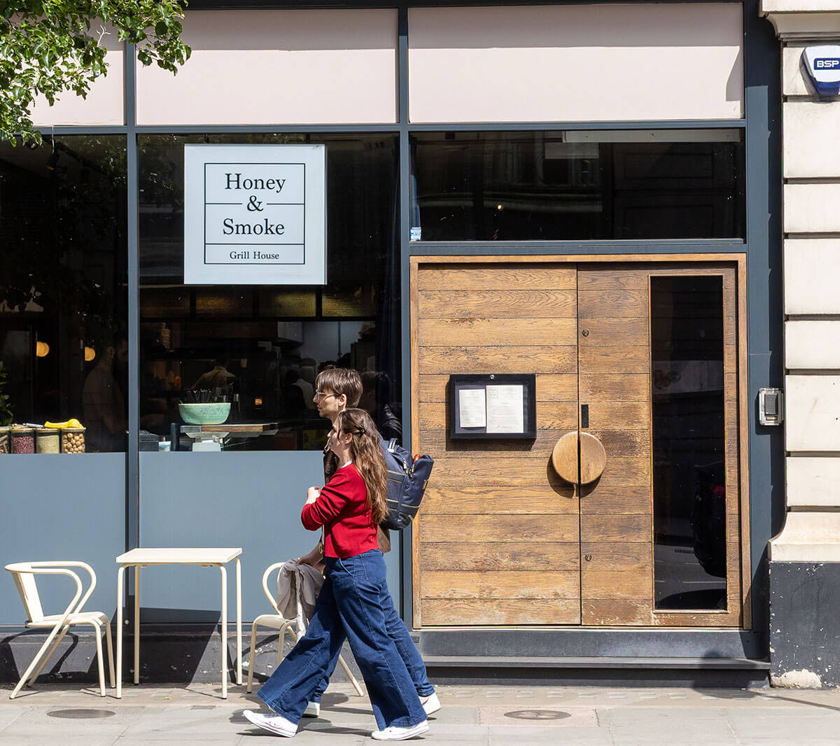 Fitzrovia street scene showcasing the neighbourhood's village character